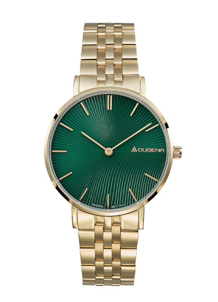 Dugena quartz dameshorloge met roestvrijstalen bandkast 