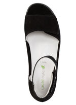 Ranger sandaal met uitneembaar leren voetbed ZWART