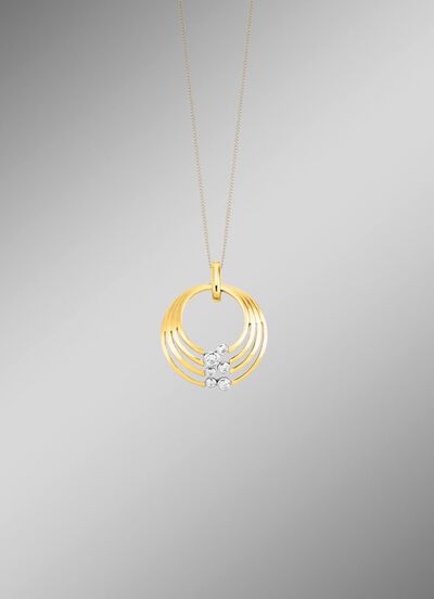 Stralende glans &ndash; prachtige hanger met synthetische zirkonia 