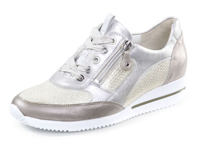 Waldläufer sneakers van een fijne leermix 
