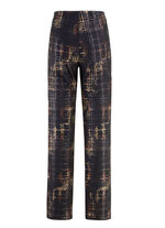 Broek met aangesneden band 