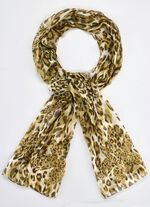 Sjaal met roofdierdessin 