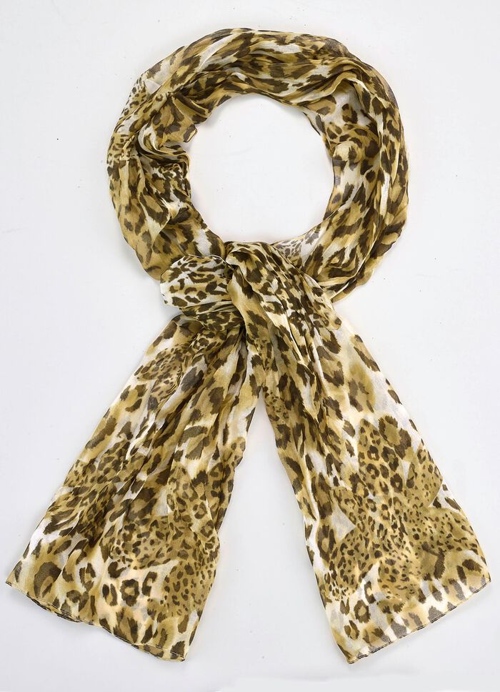 Sjaal met roofdierdessin 