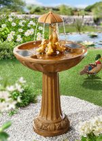 Zonnefontein in elegante bronzen look 