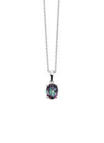 Hanger met mystieke vuurtopaas 