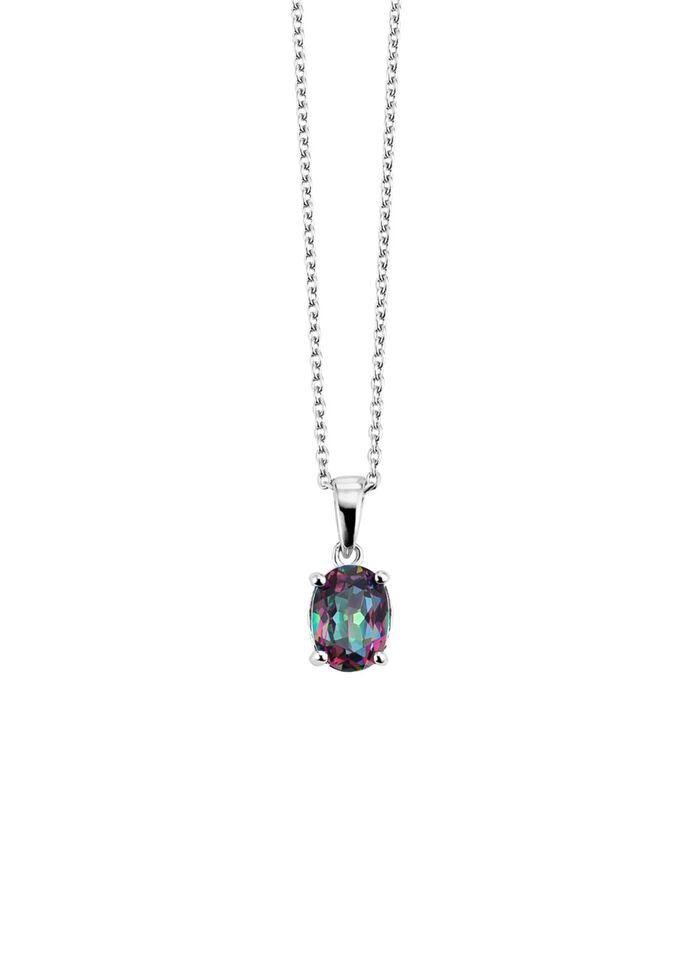 Hanger met mystieke vuurtopaas 