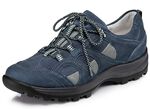 Waldl&auml;ufer, sportieve dames veterschoenen, breedte H, met uitneembaar voetbed MARINE-GRIJS