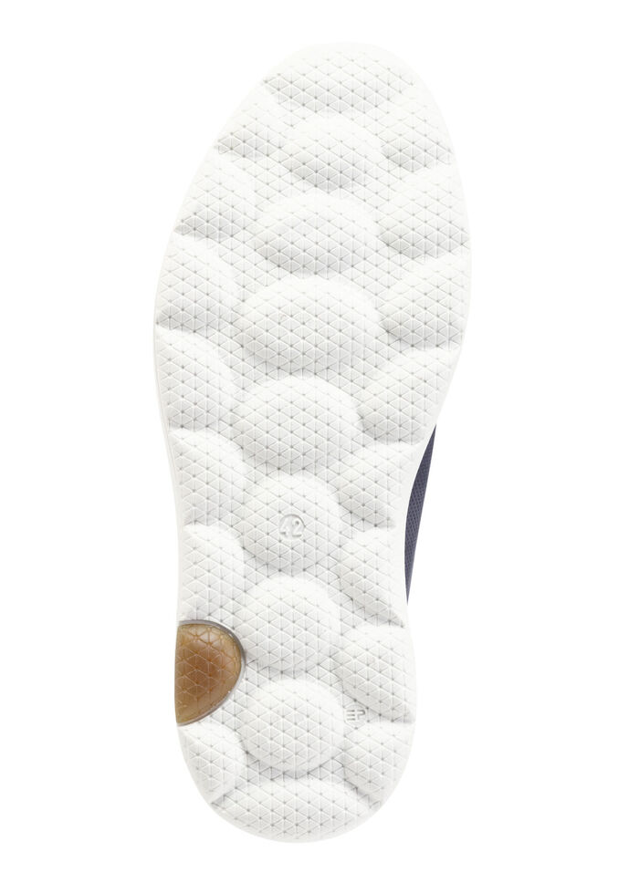Waldläufer veterschoen van nubuckleer met suède details DONKERBLAUW-ECRU-BRUIN