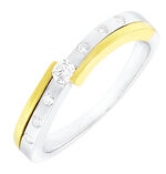 Elegante damesring in bicolor 