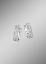 Stralende oorringen met diamanten 