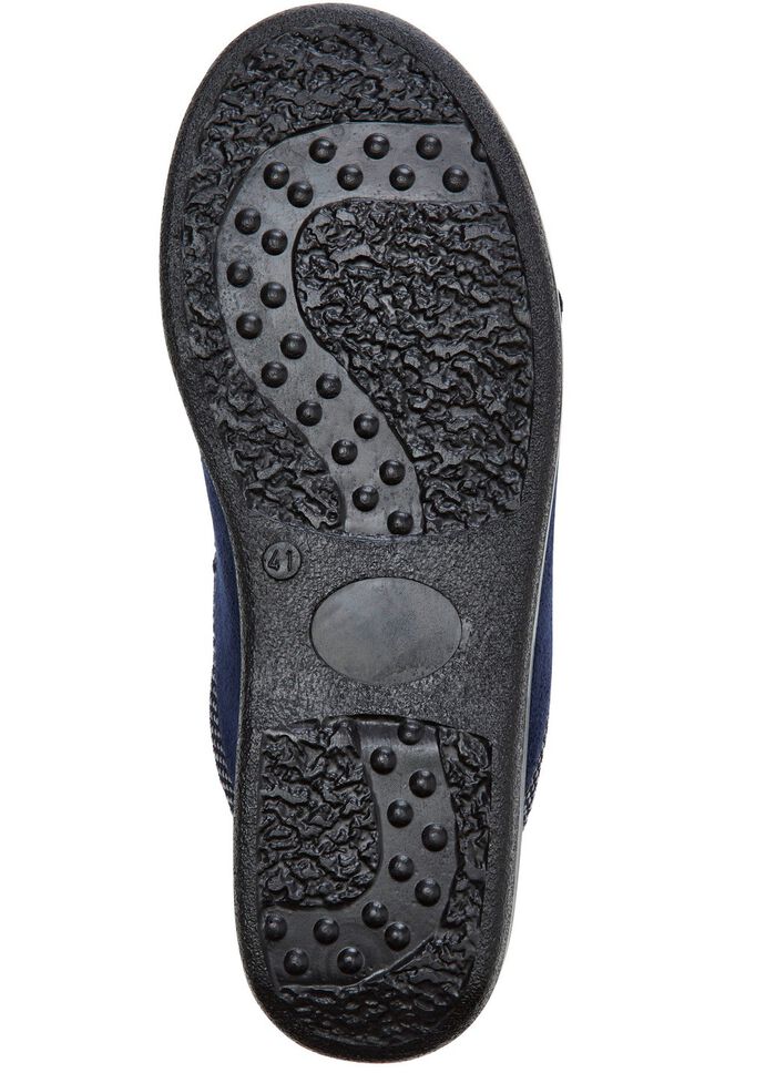 Tweepack klassieke herenpantoffels, breedte H, met elastische band 