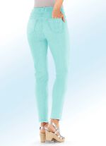 Magic jeans met trendy franjes aan de zoom 