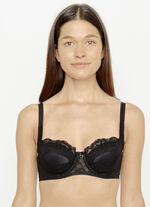 Susa dirndl bh met buitenbandjes ZWART