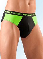 Set van vier slips, effen, met inzetstukken 