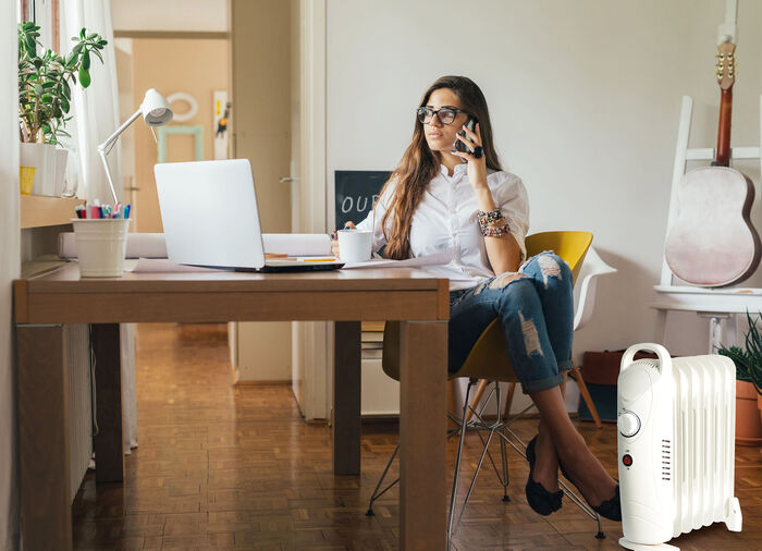Mobiele olieradiator die overal inzetbaar is 