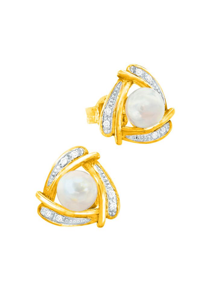 Originele oorbellen met zoetwaterparels 