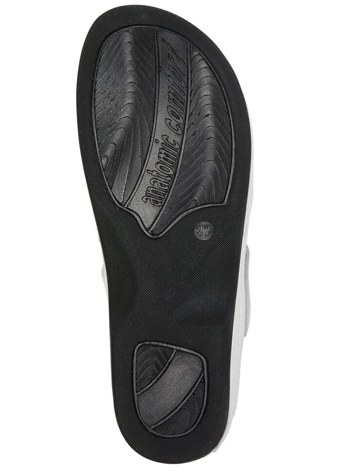 ELENA EDEN, klassieke damessandalen, breedte H, met klittenbandsluiting WIT