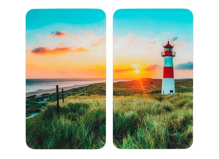 Afdekplaten voor de vuurtorenkachel, set van 2 