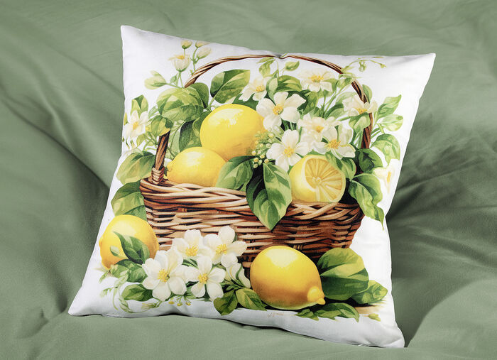 Lemon kussenhoes met rits 