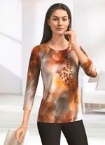 Shirt met all-over design 