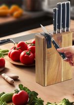 Messenblok van hoogwaardig acaciahout 