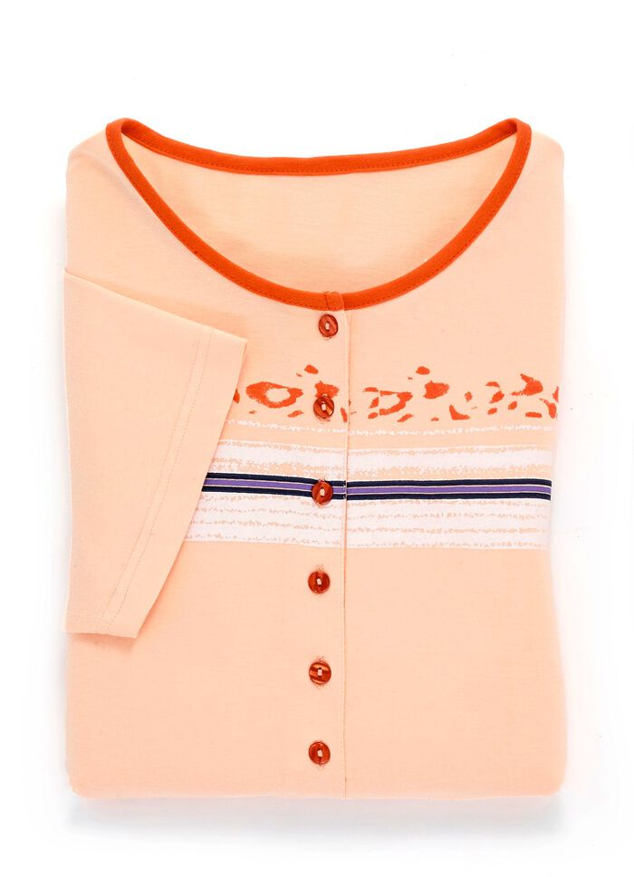 Set van twee nachthemden met geplaatste print op de voorkant 