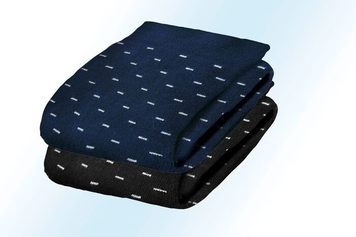 Vijfpak sokken met handgeknoopte teen en drukvrije tailleband 