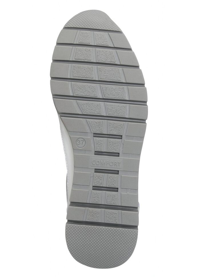 ELENA EDEN, sportieve damessneakers, breedte H, met uitneembaar voetbed WIT