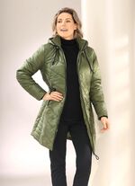 Korte mantel met 2-wegrits 