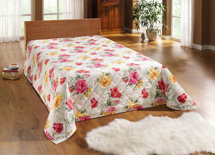 Bloemensprei en kussenslopen NATUUR-MULTI