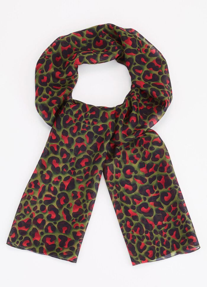 Sjaal met roofdierbontontwerp 