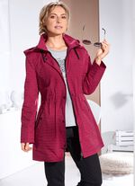 Functioneel jack met een subtiel gestreept dessin RUBINROT