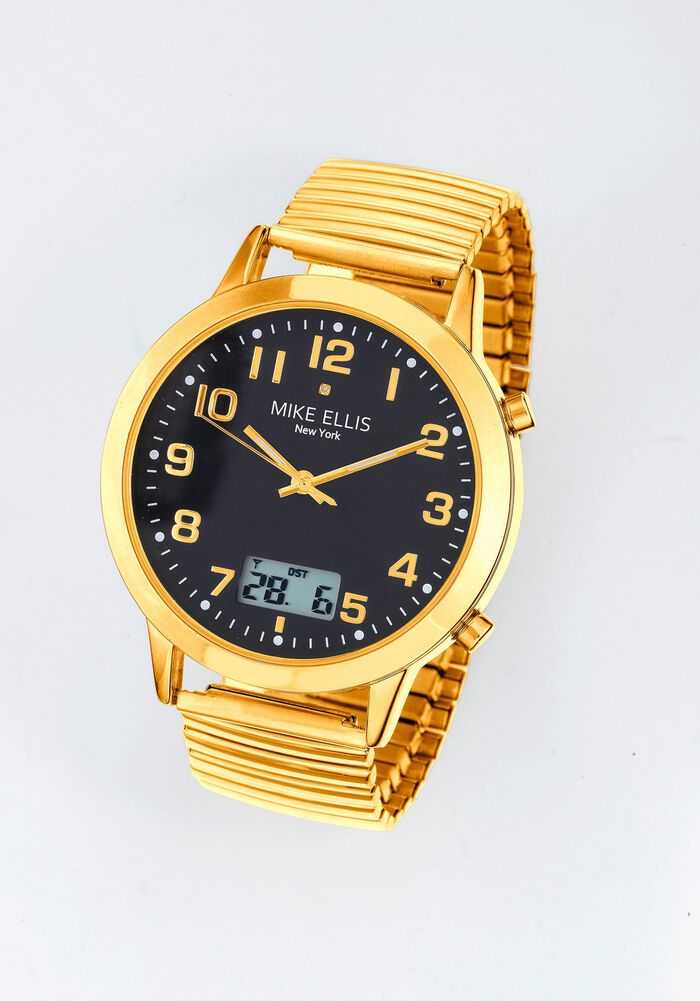 Radiogestuurd dameshorloge met diamant van Mike Ellis New York 