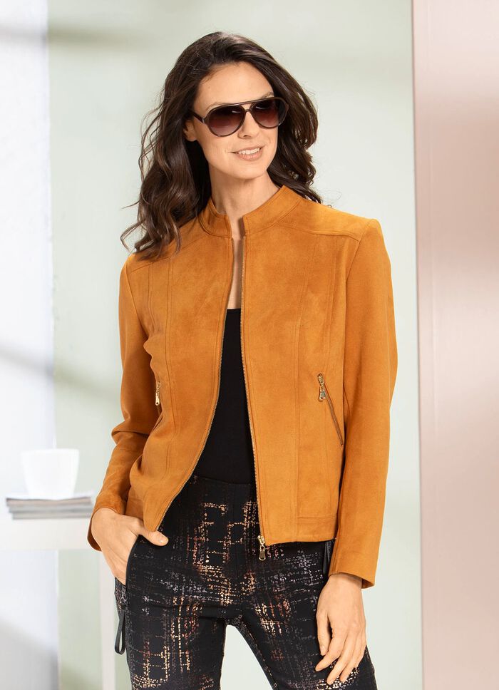 Jas gemaakt van velours 