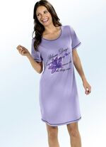 Set van twee nachthemden, korte mouwen met ronde hals 