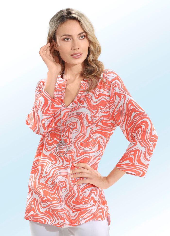 Overhemd met 3/4-mouwen 