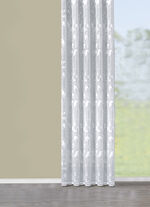Licht transparant gordijn met ranken-motief 