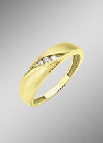 Tijdloze elegantie: damesring met 3 diamanten 