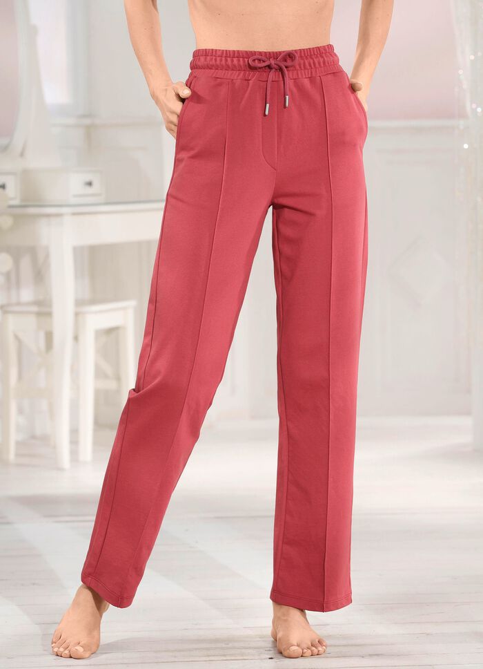 Comfortabele broek met brede elastische tailleband 