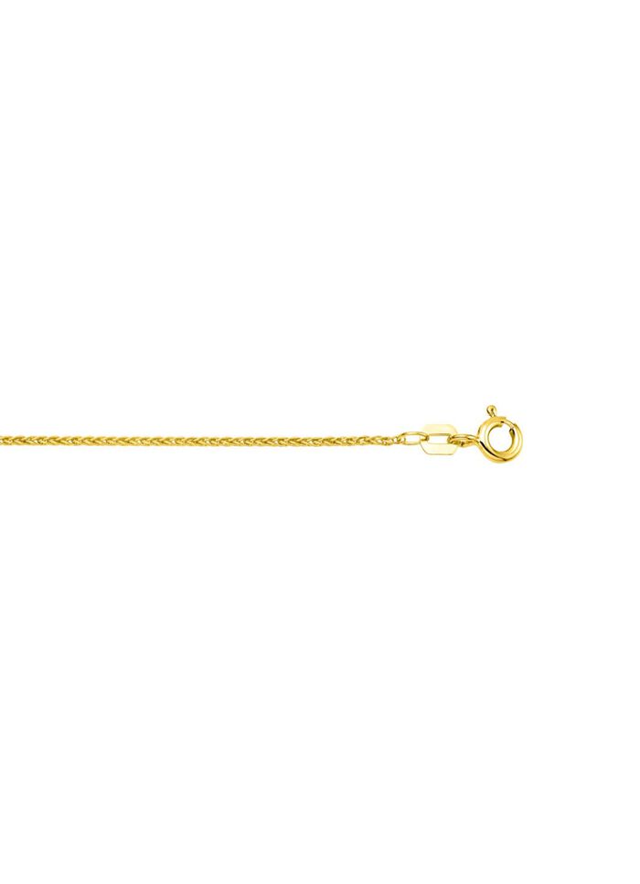 Gouden gevlochten ketting 