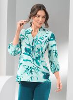 Shirt-tuniek met kleurrijke print 