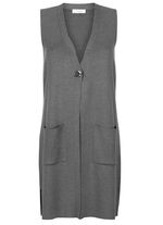 Gebreid vest met decoratieve sluiting 