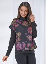 Sweatervest met overlappende schouders 