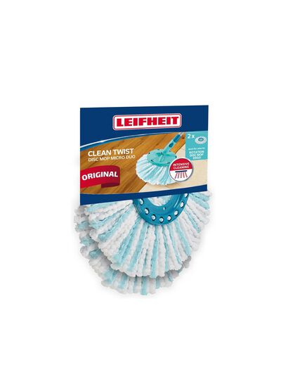 Mopopzetstukken, 2-delig, voor Leifheit Twist vloerdweilsysteem 