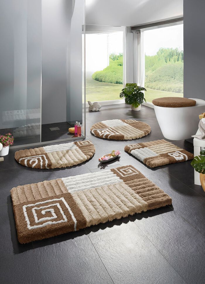 Badkamerset met antislip achterkant 