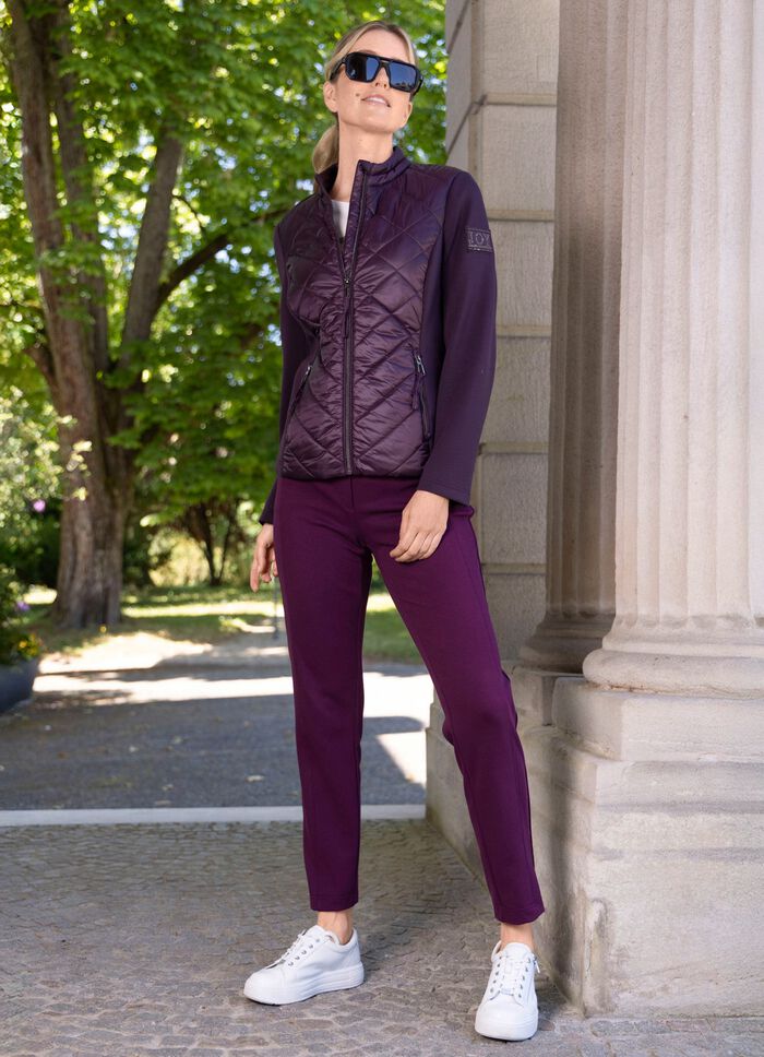 Jas met gewatteerde inzetstukken 