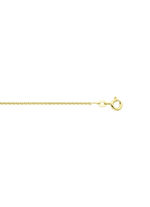 Prachtig speelse, vergulde ronde ankerketting van 925 zilver 