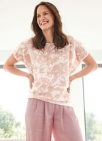 Trui met elegant jacquarddessin 