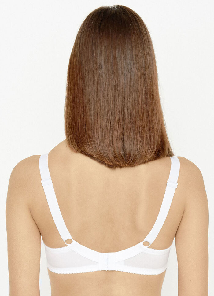 Susa beugel-bh met elastisch kant WIT