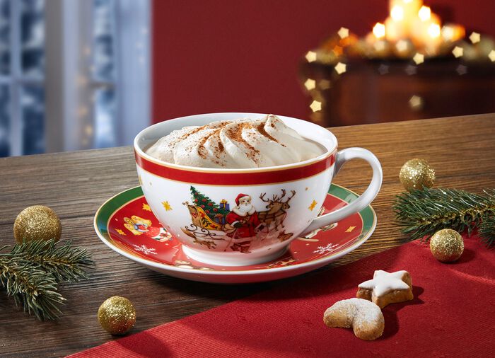 Jumbo beker van hoogwaardig porselein, 2 stuks 